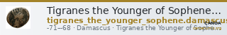 Tigranes the Younger of Sophene Damascus Kovacs 2016 137 and 140 — CANOA