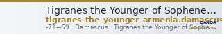 Tigranes the Younger of Sophene Damascus Kovacs 2016 139 — CANOA
