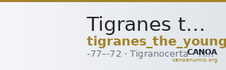Tigranes the Younger of Sophene Tigranocerta Kovacs 2016 130 — CANOA