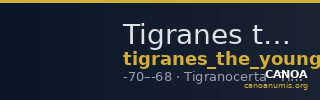 Tigranes the Younger of Sophene Tigranocerta Kovacs 2016 146 — CANOA