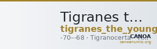 Tigranes the Younger of Sophene Tigranocerta Kovacs 2016 147 — CANOA