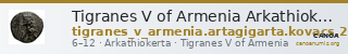 Tigranes V of Armenia Arkathiokerta Kovacs 2016 184-185 — CANOA