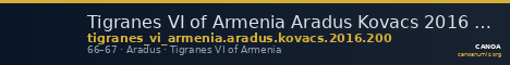 Tigranes VI of Armenia Aradus Kovacs 2016 200 — CANOA