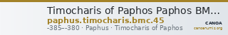 Timocharis of Paphos Paphos BMC Paphus 45 — CANOA