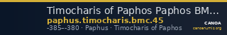 Timocharis of Paphos Paphos BMC Paphus 45 — CANOA