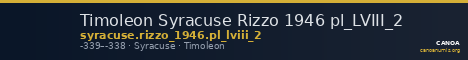 Timoleon Syracuse Rizzo 1946 pl_LVIII_2 — CANOA