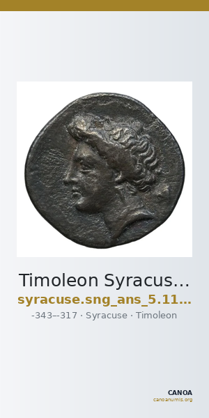 Timoleon Syracuse SNG ANS 1184 — CANOA