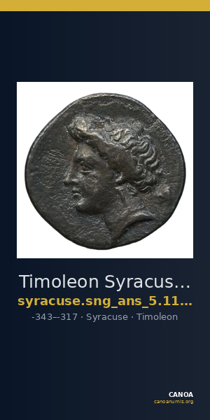 Timoleon Syracuse SNG ANS 1184 — CANOA