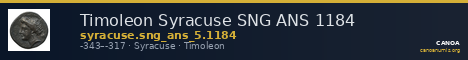 Timoleon Syracuse SNG ANS 1184 — CANOA
