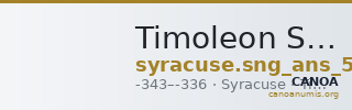Timoleon Syracuse SNG ANS 492 — CANOA