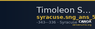 Timoleon Syracuse SNG ANS 492 — CANOA