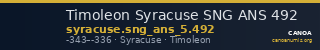 Timoleon Syracuse SNG ANS 492 — CANOA