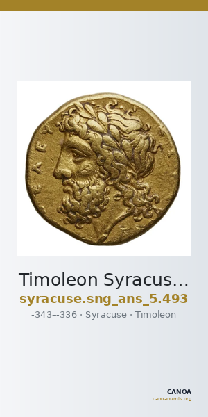 Timoleon Syracuse SNG ANS 493 — CANOA