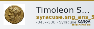 Timoleon Syracuse SNG ANS 493 — CANOA