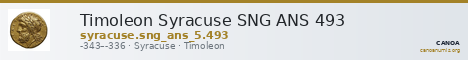 Timoleon Syracuse SNG ANS 493 — CANOA