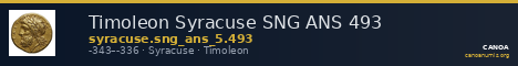 Timoleon Syracuse SNG ANS 493 — CANOA
