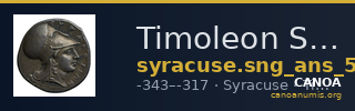 Timoleon Syracuse SNG ANS 494-510 — CANOA
