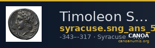 Timoleon Syracuse SNG ANS 511 — CANOA