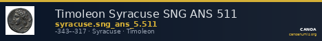 Timoleon Syracuse SNG ANS 511 — CANOA