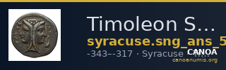 Timoleon Syracuse SNG ANS 516-518 — CANOA