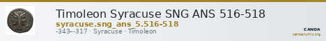 Timoleon Syracuse SNG ANS 516-518 — CANOA