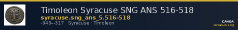 Timoleon Syracuse SNG ANS 516-518 — CANOA