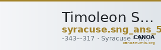 Timoleon Syracuse SNG ANS 523 — CANOA