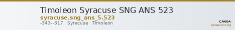 Timoleon Syracuse SNG ANS 523 — CANOA