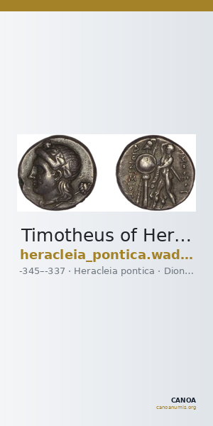 Timotheus of Heracleia Heracleia Pontica Waddington 1908 33-37 — CANOA