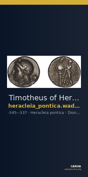 Timotheus of Heracleia Heracleia Pontica Waddington 1908 33-37 — CANOA