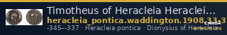 Timotheus of Heracleia Heracleia Pontica Waddington 1908 33-37 — CANOA