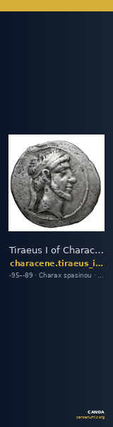 Tiraeus I of Characene Charax Spasinou BMC Characene pl. 54, 3 — CANOA