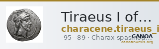 Tiraeus I of Characene Charax Spasinou BMC Characene pl. 54, 3 — CANOA