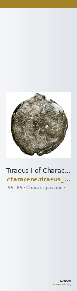 Tiraeus I of Characene Charax Spasinou Le Rider 1959 6-8 — CANOA