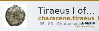 Tiraeus I of Characene Charax Spasinou Le Rider 1959 6-8 — CANOA