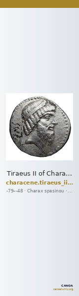 Tiraeus II of Characene Charax Spasinou BMC Characene pl. 43, 2 — CANOA