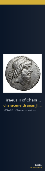 Tiraeus II of Characene Charax Spasinou BMC Characene pl. 43, 2 — CANOA