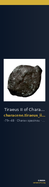 Tiraeus II of Characene Charax Spasinou Le Rider 1959 14-16 — CANOA