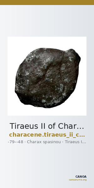 Tiraeus II of Characene Charax Spasinou Le Rider 1959 14-16 — CANOA