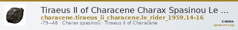 Tiraeus II of Characene Charax Spasinou Le Rider 1959 14-16 — CANOA