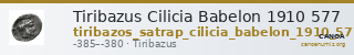 Tiribazus Cilicia Babelon 1910 577 — CANOA