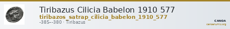 Tiribazus Cilicia Babelon 1910 577 — CANOA