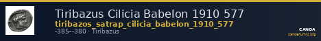 Tiribazus Cilicia Babelon 1910 577 — CANOA