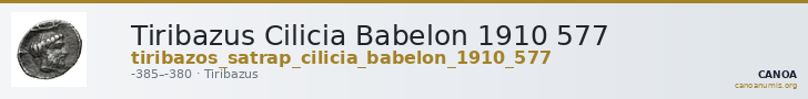 Tiribazus Cilicia Babelon 1910 577 — CANOA