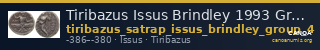 Tiribazus Issus Brindley 1993 Group 4 — CANOA