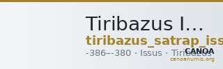 Tiribazus Issus Brindley 1993 Group 4a — CANOA