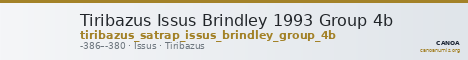 Tiribazus Issus Brindley 1993 Group 4b — CANOA