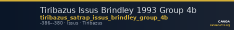 Tiribazus Issus Brindley 1993 Group 4b — CANOA