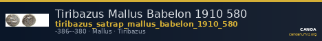 Tiribazus Mallus Babelon 1910 580 — CANOA