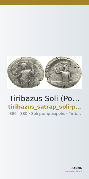 Tiribazus Soli (Pompeiopolis) Babelon 1910 581 — CANOA